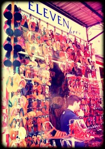 athens greece market sandals style shopping