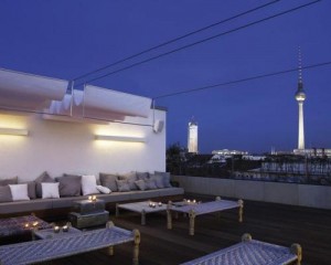 luxury berlin city hotel rooftop terrace