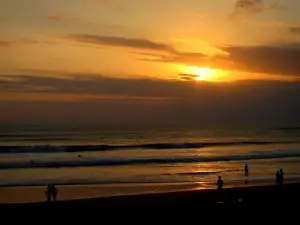 Bali Seminyak sunset view