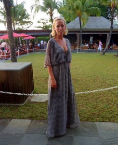 Bali Indonesia street style fashion maxi dress