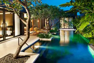 Bali sleeping stay hotel luxury villas dream destination chic spa