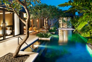 Bali sleeping stay hotel luxury villas dream destination chic spa