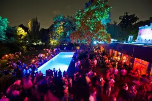 Vienna summer nightlife clubbing party
