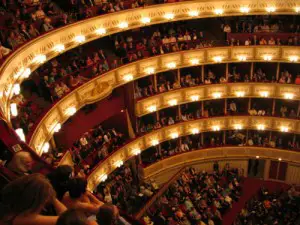 Vienna night opera theatre