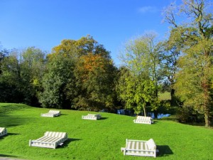 babington house pool beds garden