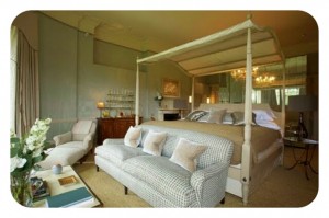 Babington House hotel spa bedroom