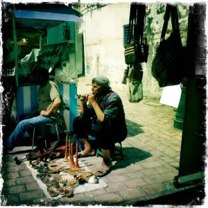 Tunisia Nabeul market man 