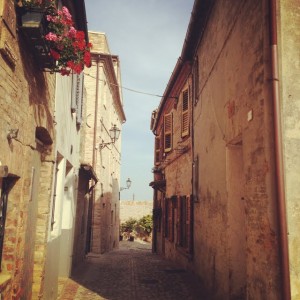 Italian wedding street scene