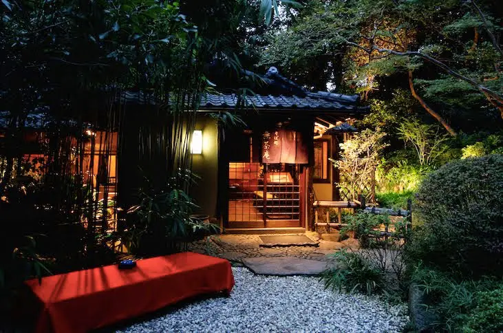 exterior garden Mokushundo Restaurant