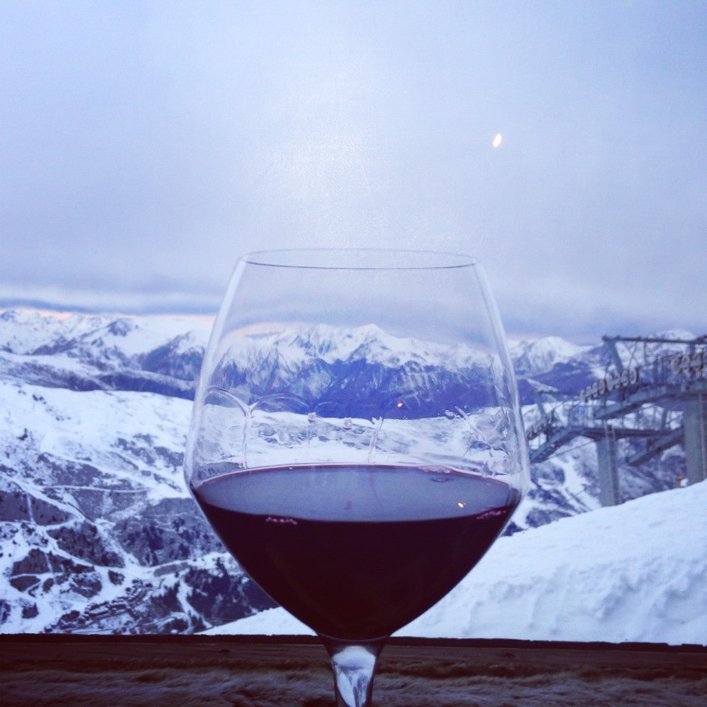 Mountains red wine