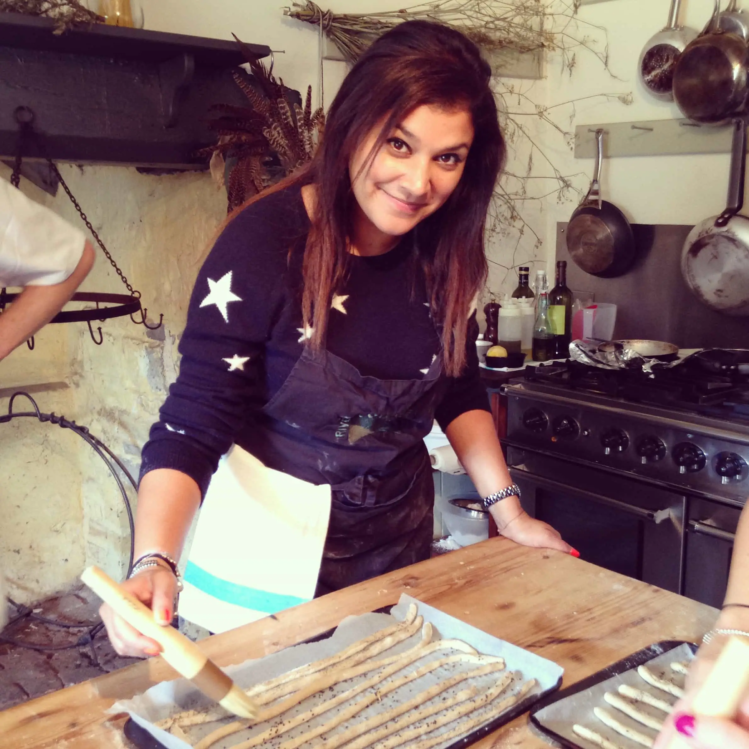 The Style Traveller cooking at River cottage Devon