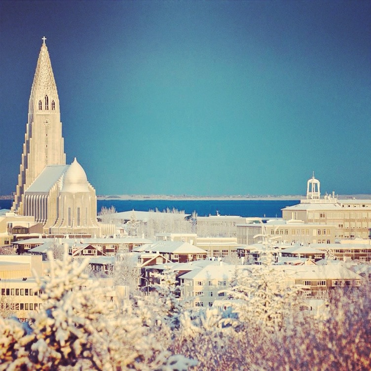 Reykjavik snow