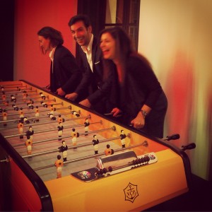 Veuve Clicquot football table