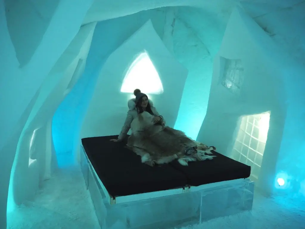 Bonnie The Style Traveller in an Ice room