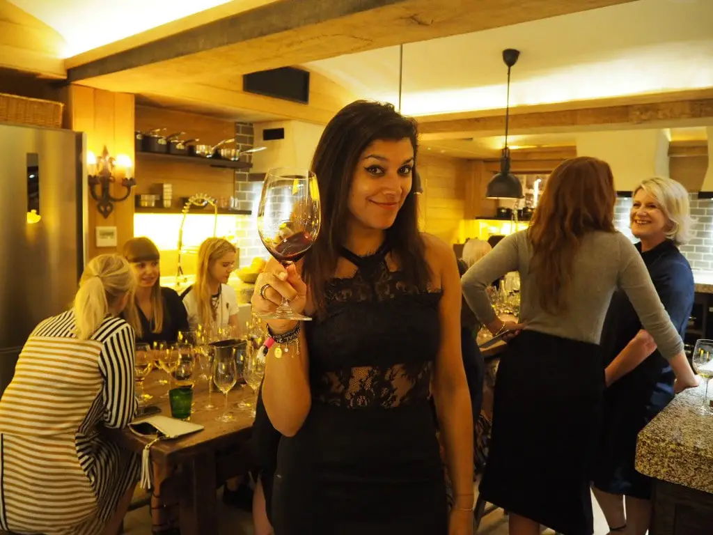 Bonnie Rakhit Style Traveller Limewood wine tasting