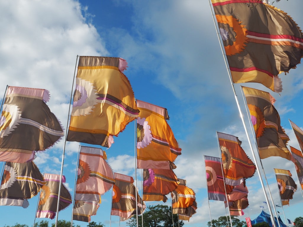 Glastonbury flags 2016 The Style Traveller