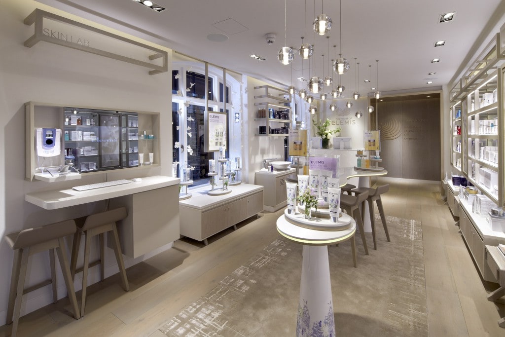 Retail Area Elemis Day Spa London style Traveller