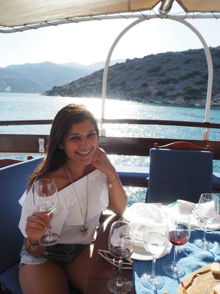 Wine tasting blue palace crete day trip