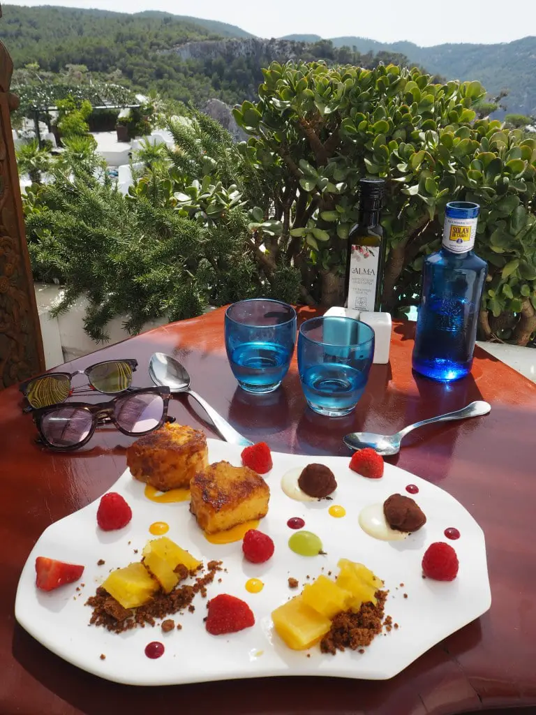 Hacienda Na Xamena restaurant dessert
