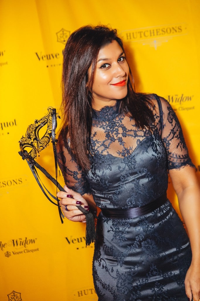 The Style Traveller halloween party Veuve Clicquot