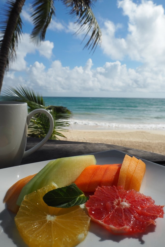 eating in tulum mexico Papaya playa