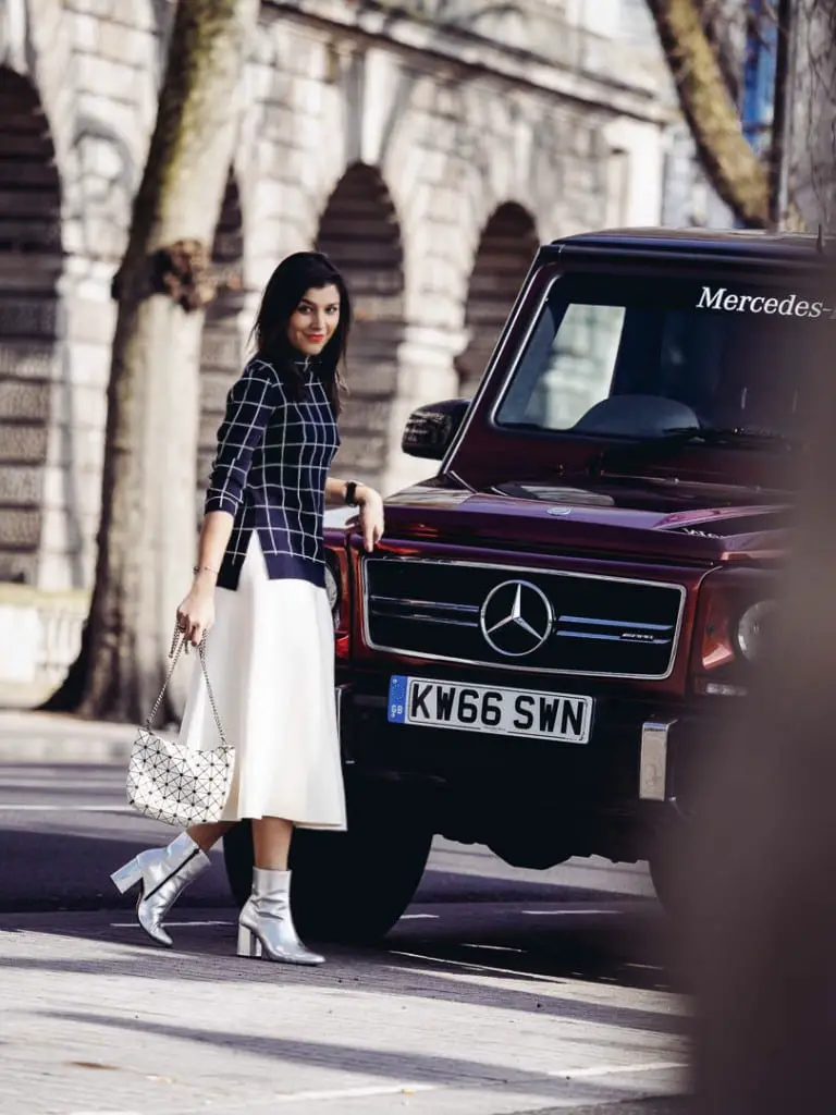 Bonnie Rakhit London Fashion week Mercedes 2