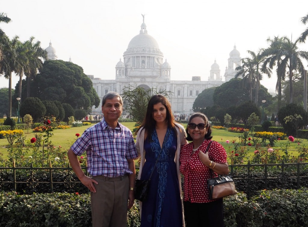 Mum and dad at the Victoria memorial