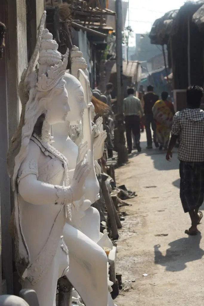 Kumartuli sculptors avenue Kolkata the artist
