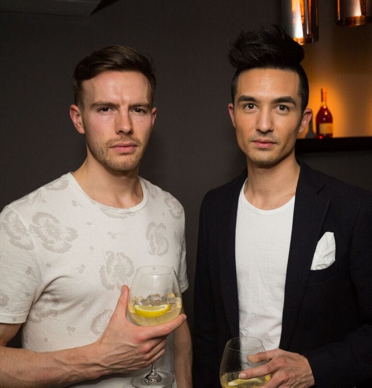 Model Chris baxter and Friend Remy Martin