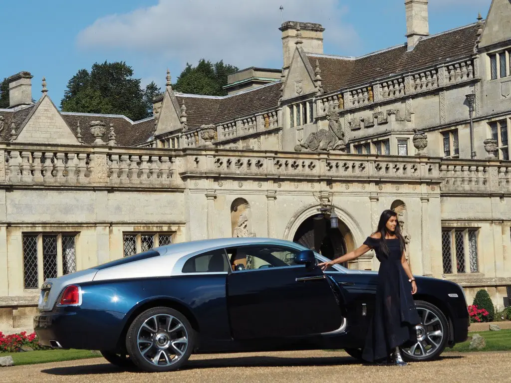 rolls royce stately home ball gown