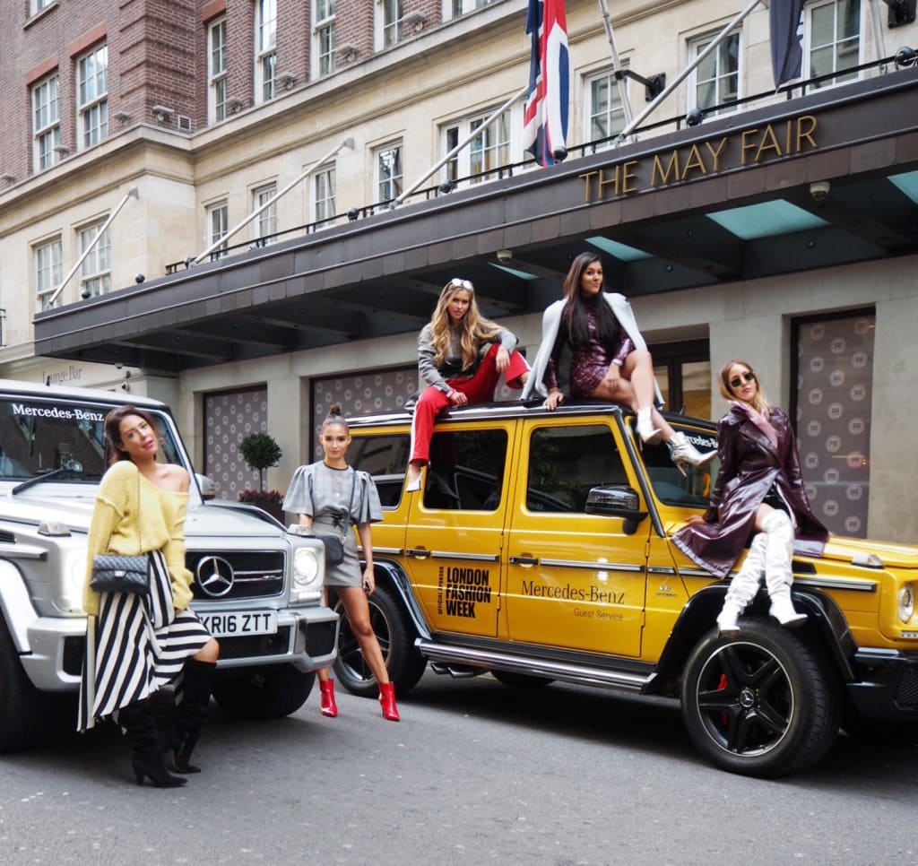 Bonnie Rakhit London Fashion Week Lorna Luxe Maya Malnar mercedes benz