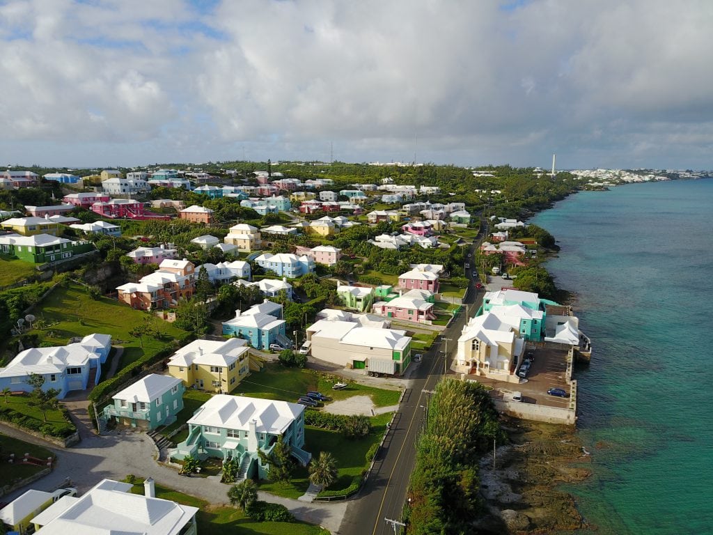 colourful houses in bermuda