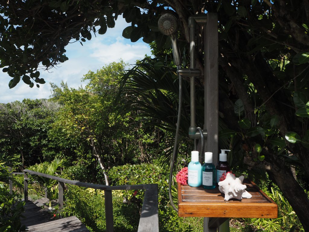 out door shower petit st vincent caribbean