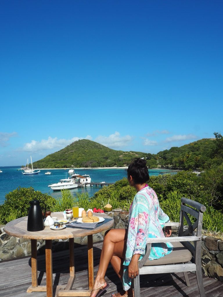 The Style Traveller al fresco breakfast in the caribbean