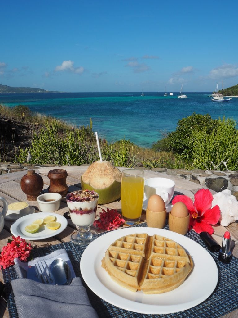 The Style Traveller al fresco breakfast in the caribbean petit st vincent