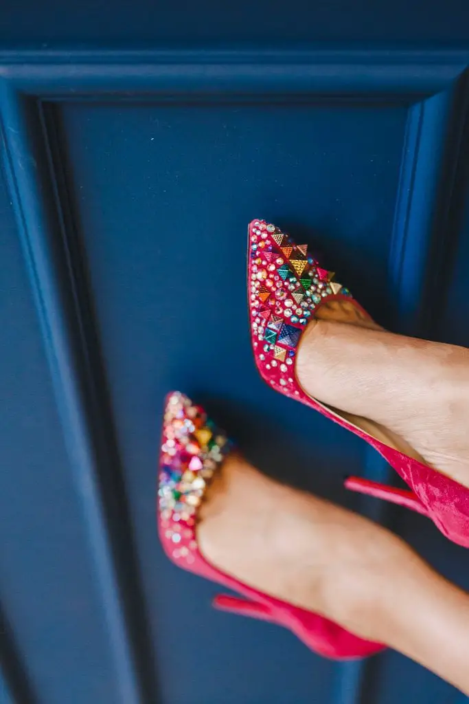 christian louboutin shoes at London Fashion week the Style Traveller