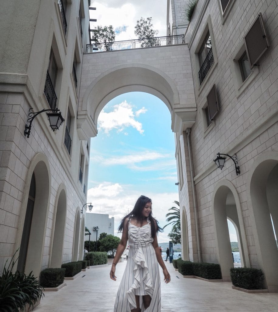 Bonnie Rakhit Style Traveller at Regent porto Montenegro luxury hotel where to stay europe