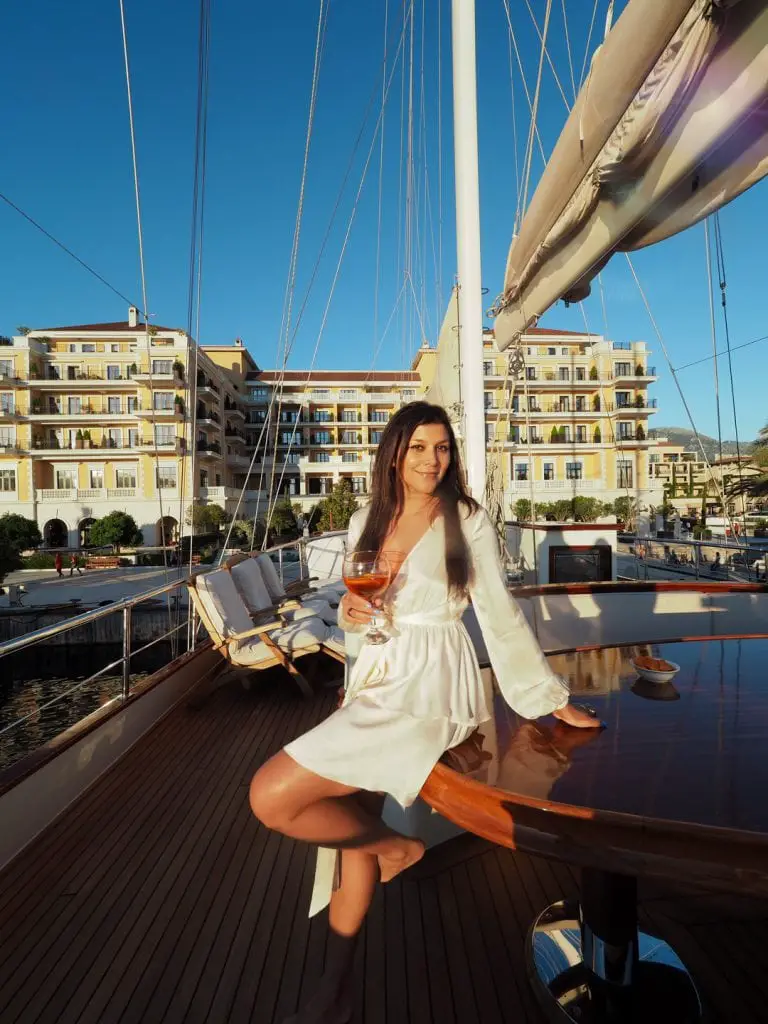 Bonnie Rakhit Style Traveller at Regent porto Montenegro luxury hotel where to stay european summer holiday