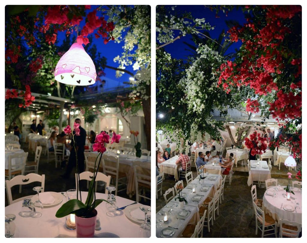 avra restaurant best Greek tavernas in Mykonos