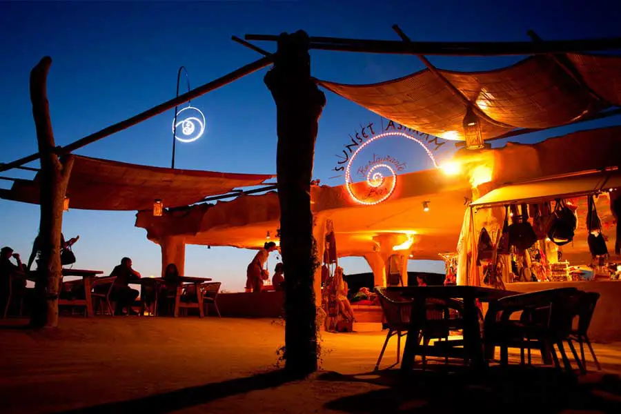 sunset ashram ibiza hippie beach club