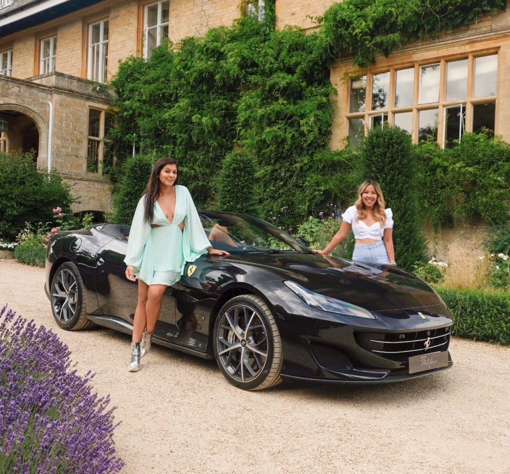 Bonnie Rakhit Ferrari sports cars girls weekend road trip Slaughter manor house MIss Gunner