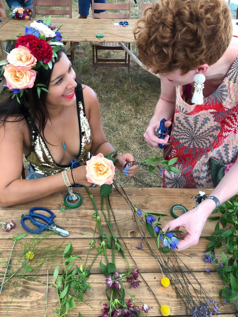 Making Festival Flower Crowns with Bloom & Wild Bonnie Rakhit accessories