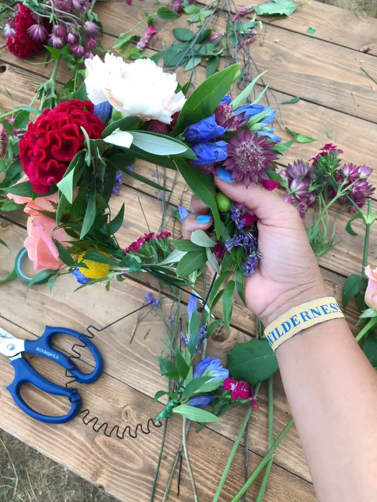 Making Festival Flower Crowns with Bloom & Wild Bonnie Rakhit best london florist