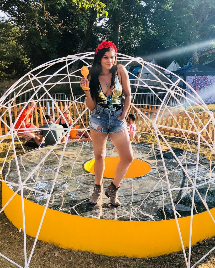 Bonnie Rakhit Veuve Clicquot art installation at Wilderness Festival 2018