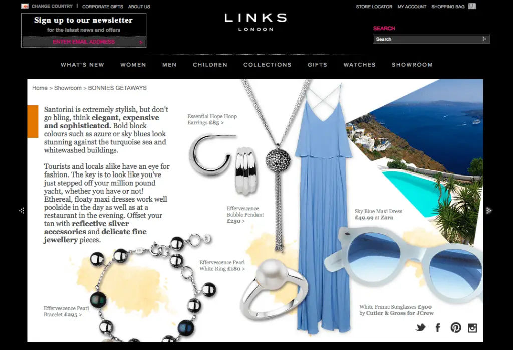 Links of London StyleTraveller takeover -July 14