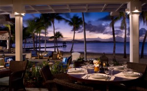 Verandah restaurant Jumby Bay Caribbean luxury holiday