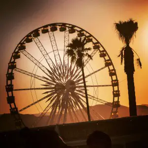 Coachella Ferris wheel smart mercedes