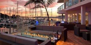 Pool bar at Marina Del Rey Hotel