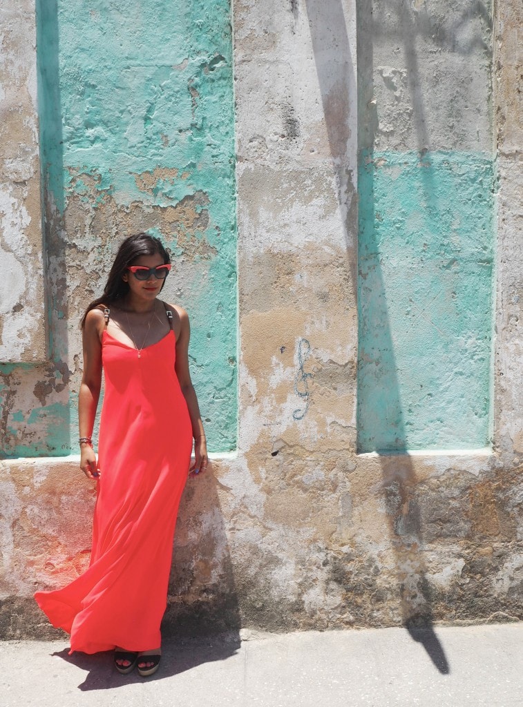 Ted Baker coral dress cuba