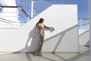 The Style Traveller Bonnie Rakhit Cunard fashion shoot